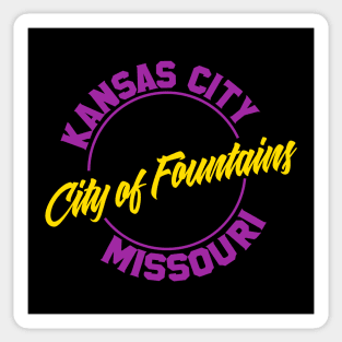 Kansas City - Purple City Of Fountains Sticker